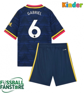Arsenal Gabriel Magalhaes #6 Replik Auswärtstrikot Kinder 2026-27 Kurzarm (+ Kurze Hosen)
